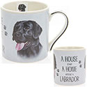 House and Home Black Labrador Mug